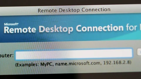 Microsoft remote desktop connection for Mac Microsoft Vídeo Stock 103116254