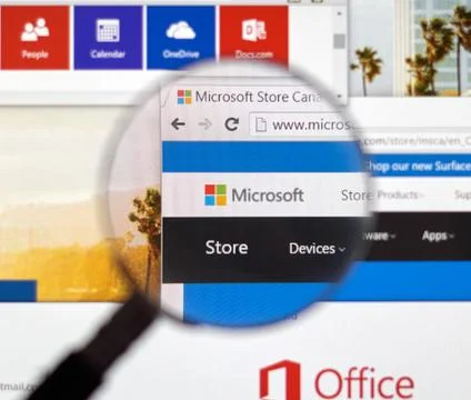 Microsoft Store on the web. Stock Photos