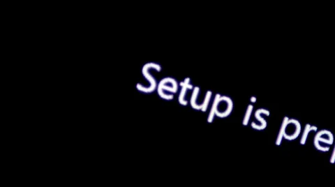Microsoft Windows 7 installation Stock Footage 36846518