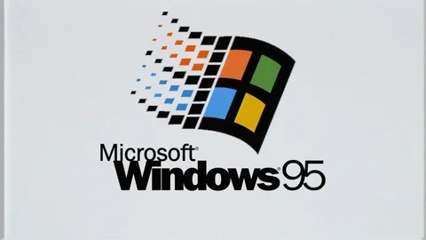 Microsoft Windows 95 Logo 90s Animation ... | Stock Video | Pond5