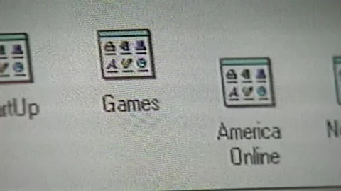 MICROSOFT WINDOWS 95 PROGRAM APPS 動画素材 221830395