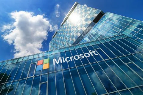 Microsoft's headquarters in Bucharest, Romania Foto stock