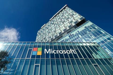 Microsoft's headquarters in Bucharest, Romania 库存照片