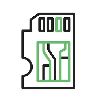 Microtechnology Icon Image. Stock Illustration