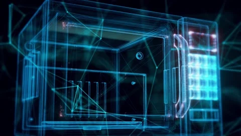 Microvawe hologram Close up 4k Stock Footage 149260418
