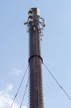 Microwave and cellular tower Stock Photos