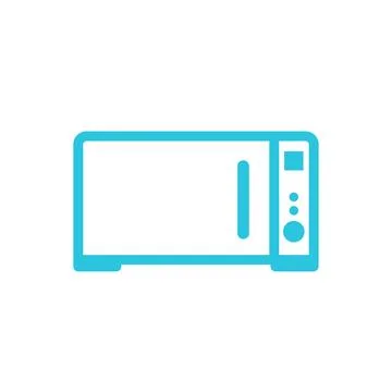 Microwave. From blue icon set. Stock Illustration