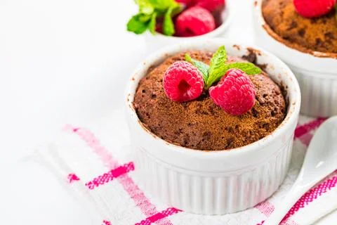 Microwave Chocolate Cake 스톡 사진