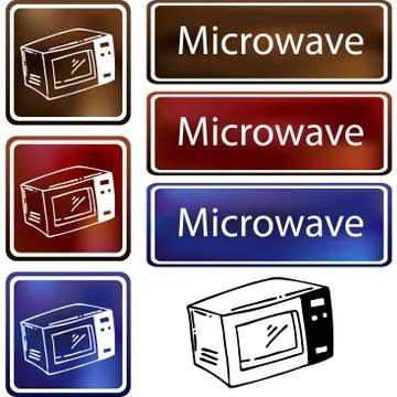 Microwave cloud icon イラスト素材