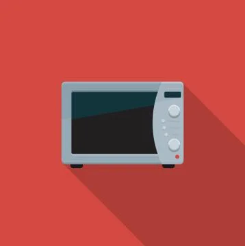 Microwave. Color vector icon Stock Illustration