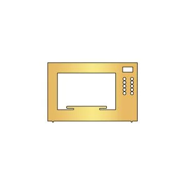 Microwave computer symbol Stock Illustration