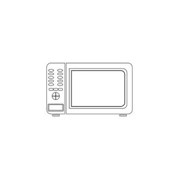 Microwave. flat vector icon Stock Illustration