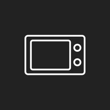 Microwave flat vector icon. Microwave oven symbol logo illustration. 스톡 일러스트