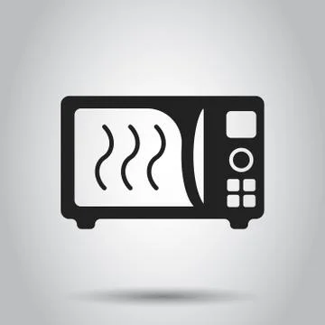 Microwave flat vector icon. Microwave oven symbol logo illustration. Business Stock Illustration