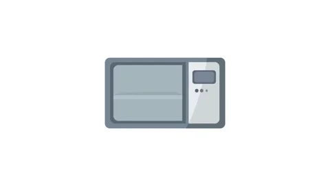 Microwave icon animation for video motion graphics Stock Footage 179450786