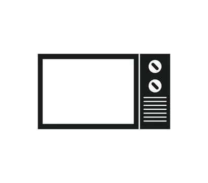 Microwave icon illustrated in vector on white background Stock Illustration