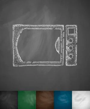 Microwave icon Stock Illustration