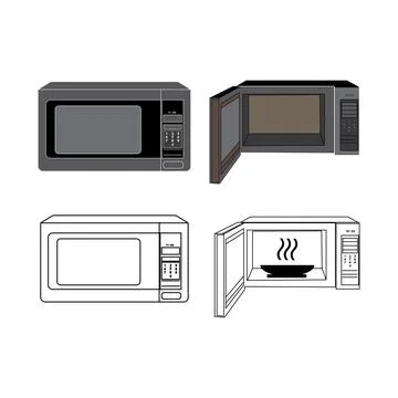 Microwave icon Stock Illustration