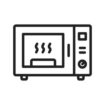 Microwave Icon Image. Illustrazione stock