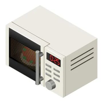 Microwave icon, isometric style Stock-Illustration