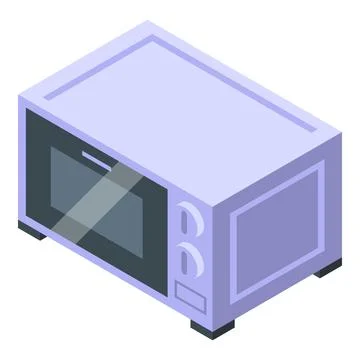 Microwave icon isometric vector. Household appliances Illustrazione stock