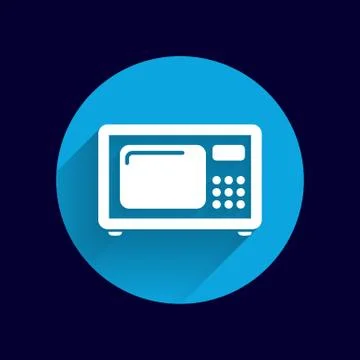 Microwave icon kitchen equipment electronics symbol llustration Stock Illustration