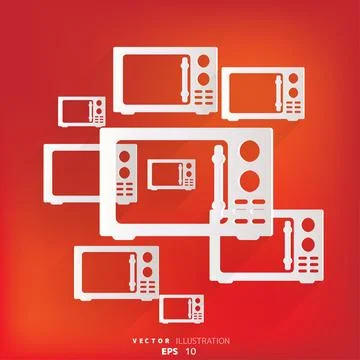 Microwave icon. kitchen equipment Stock Illustration