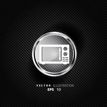 Microwave icon. kitchen equipment イラスト素材