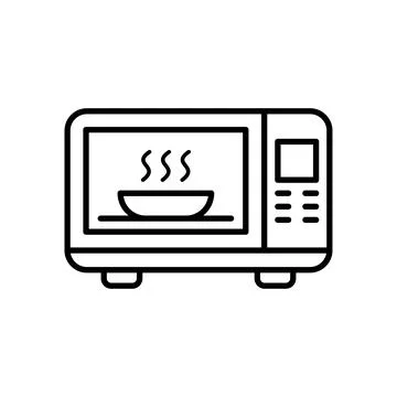 Microwave Icon Vector Design Illustration Stock Illustration