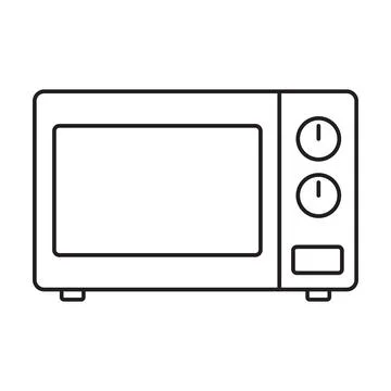 Microwave icon vector for graphic design, logo, website, social media, mobile Stock-Illustration