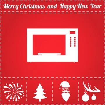 Microwave Icon Vector Stock Illustration