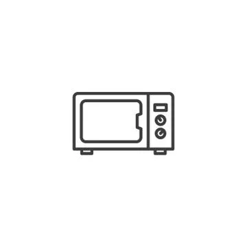 Microwave icon vector on white background Stock Illustration
