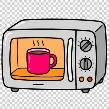 Microwave 库存插图