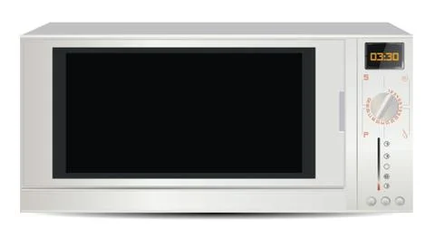Microwave isolated on white Stock Illustration
