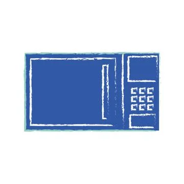 Microwave kitchen appliance Stock Illustration
