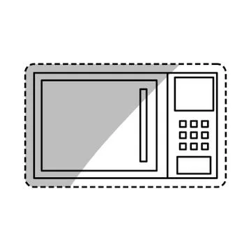 Microwave kitchen appliance Stock Illustration