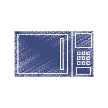 Microwave kitchen appliance Stock Illustration