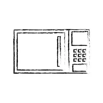 Microwave kitchen appliance Stock Illustration
