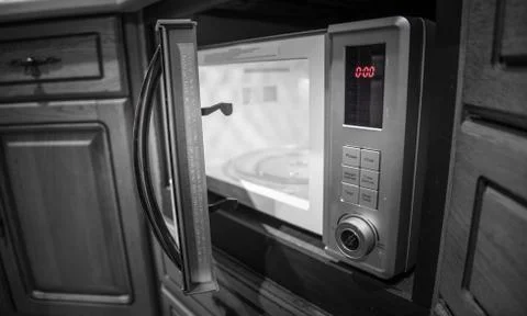 Microwave - kitchen appliances Stock Photos