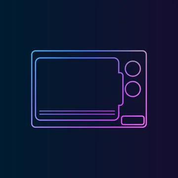 Microwave nolan icon. Simple thin line, outline vector of Technology icons fo Stock Illustration