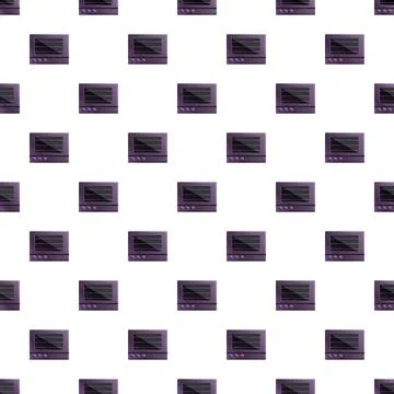 Microwave oven appliances pattern forming a seamless background イラスト素材