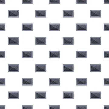 Microwave oven cooking appliance seamless background pattern Illustrazione stock