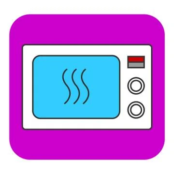 The microwave oven icon Stock Illustration