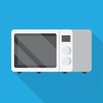 Microwave oven icon. Illustrazione stock