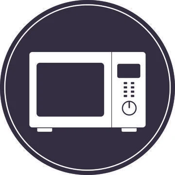 Microwave oven icon. Stock Illustration