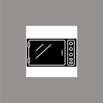 Microwave oven icon, vector best flat icon, EPS Stock Illustration
