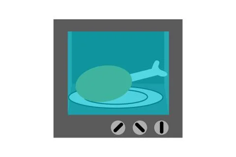 Microwave oven illustration Illustrazione stock