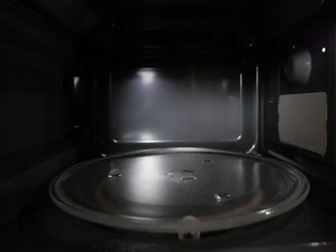 Microwave oven interior Foto stock