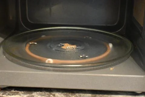 Microwave oven interior Stock Photos