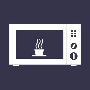 Microwave oven  logo design Stock Illustration
